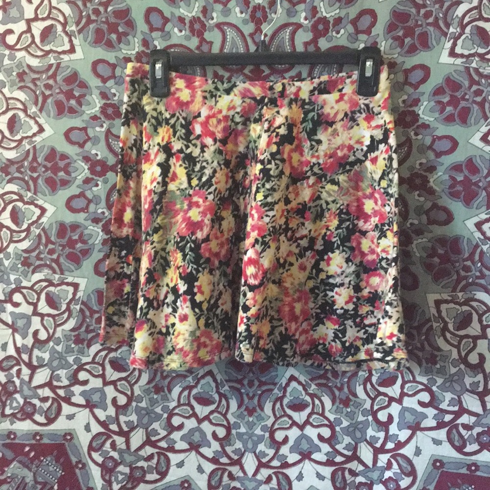 Floral skater skirt